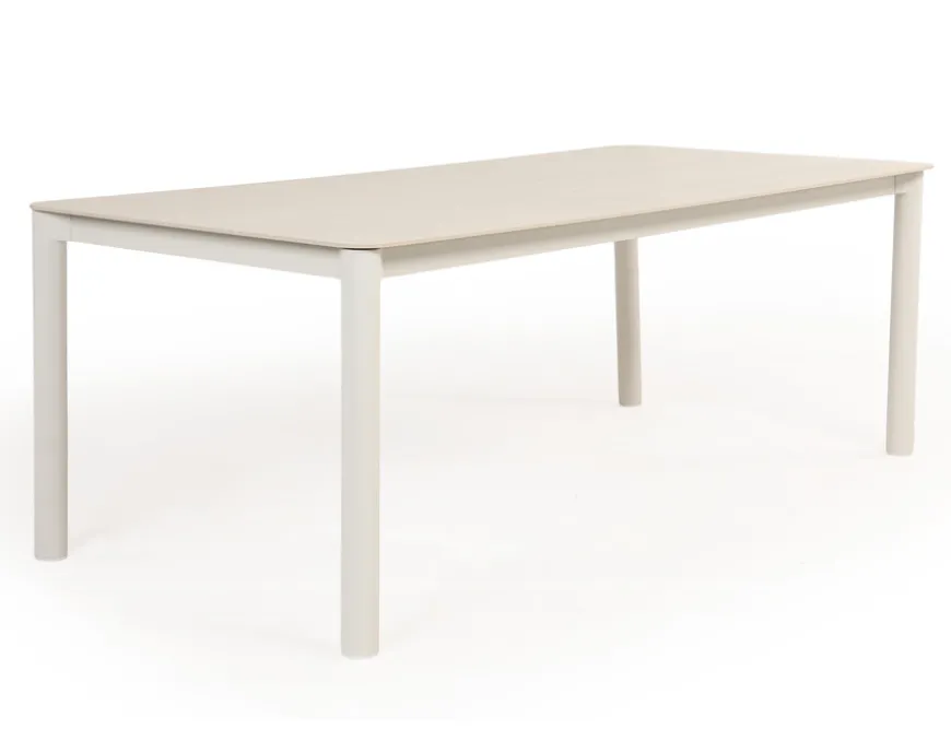 Karen Svala Havemøbelsæt - 99,5x210 cm - Gråhvid