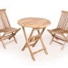 Køln Teak cafesæt - Ø70 cm