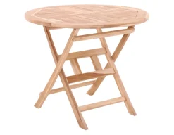 Køln Teak Foldebord - Ø 90 cm