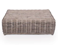 Kubu Sofabord m/glasplade - Naturrattan