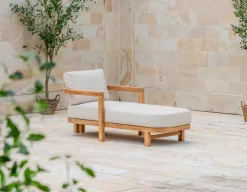 Las Vegas Teak Chaiselong