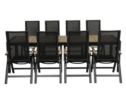 Lohals Malmø Havemøbelsæt m/6 pos. stole - 95 x 205/275 cm