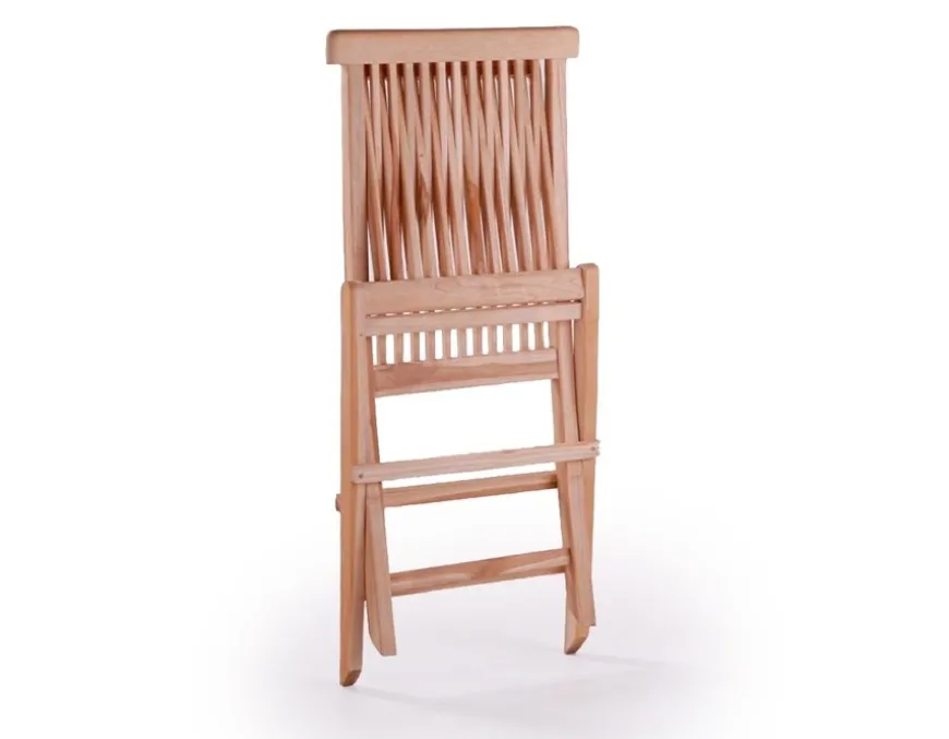 Lærke Teak Cafesæt m/2 Stole - 65x130 cm