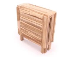 Lærke Teak Cafesæt m/2 Stole - 65x130 cm