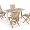 Lærke Teak Havesæt m/4 Stole