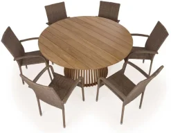 Luna 150 Geneve Dusty Teak Havemøbelsæt