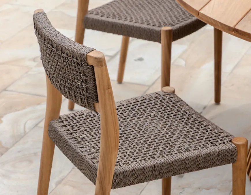 Luna Alana Teak Havemøbelsæt - Ø180 cm
