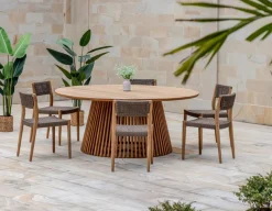 Luna Alana Teak Havemøbelsæt - Ø180 cm