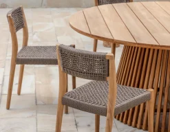 Luna Alana Teak Havemøbelsæt - Ø180 cm