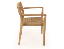 Luna Manja Teak havemøbelsæt m/4 stole - Ø150 cm