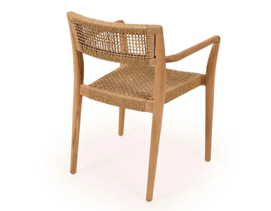 Luna Manja Teak havemøbelsæt m/4 stole - Ø150 cm