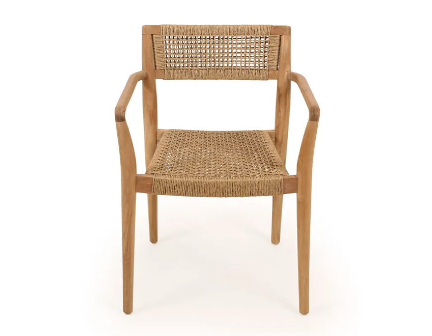 Luna Manja Teak havemøbelsæt m/4 stole - Ø150 cm