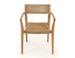 Luna Manja Teak havemøbelsæt m/6 stole - Ø180 cm