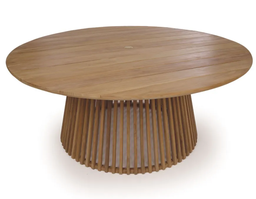 Luna Manja Teak havemøbelsæt m/6 stole - Ø180 cm