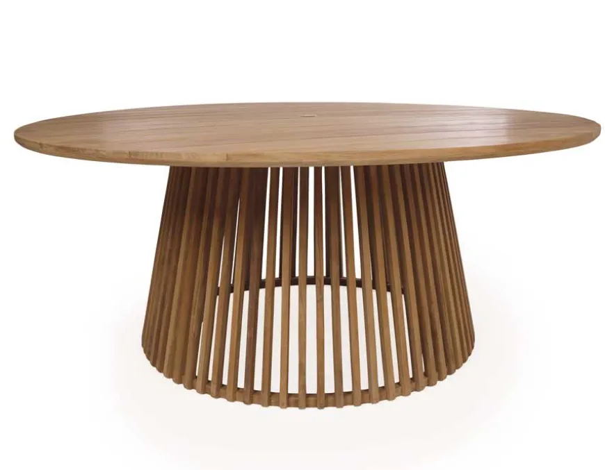 Luna Manja Teak havemøbelsæt m/6 stole - Ø180 cm