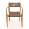 Luna Tonka Teak havemøbelsæt m/6 stole - Ø180 cm