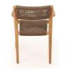 Luna Tonka Teak havemøbelsæt m/4 stole - Ø150 cm