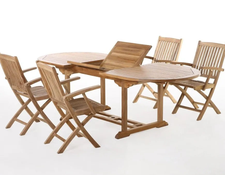 Madrid Teak Havemøbelsæt m/4 Mia m/armlæn
