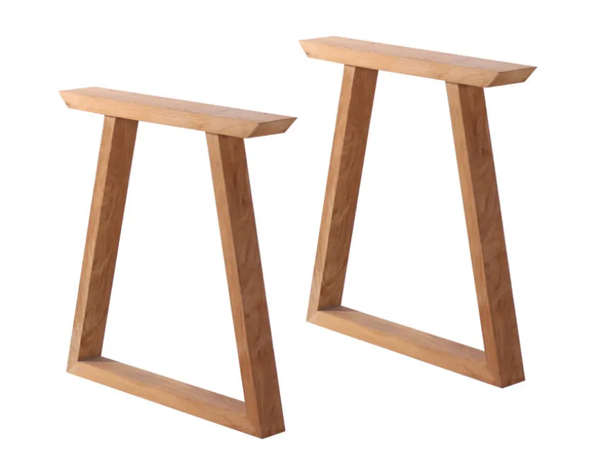 Mako Plankebord 100x240 cm - m/bordben i teak - Trapez