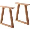 Mako Plankebord 90x200 cm - m/bordben i teak - Trapez