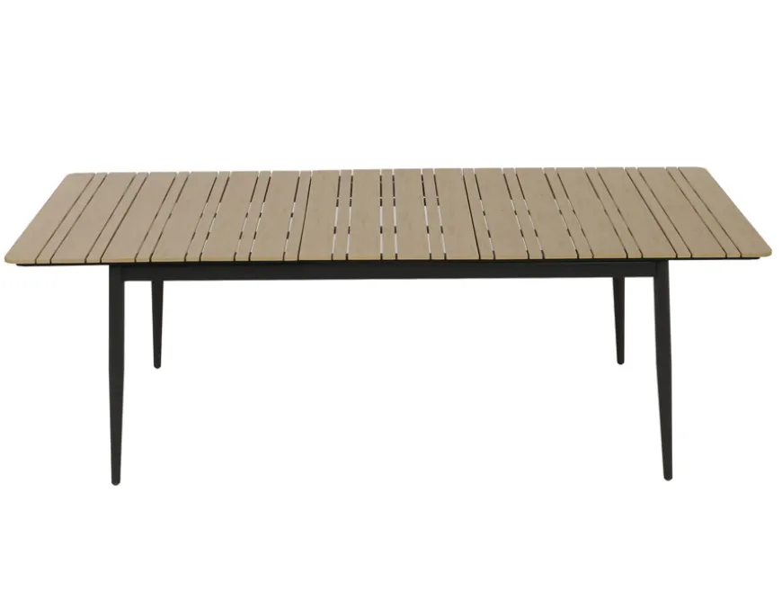 Malmø Andrea Havemøbelsæt - 100x180/235 cm - Mørkegrå
