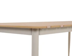 Malmø Geneve Havelmøbelsæt - 100x200 cm - Gråhvid