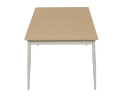 Malmø Geneve Havemøbelsæt - 100x180/235 cm - Gråhvid