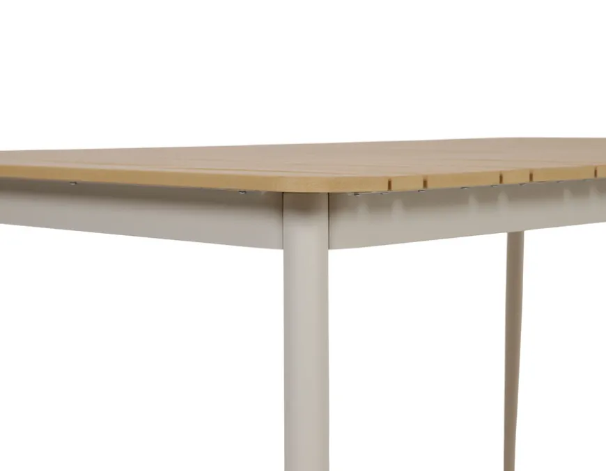 Malmø Havebord - 100x160 cm - Gråhvid