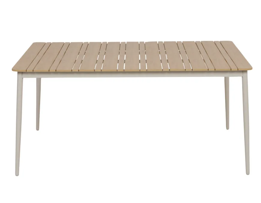 Malmø Havebord - 100x160 cm - Gråhvid
