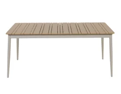 Malmø Nora Havemøbelsæt - 100x180/235 cm - Gråhvid