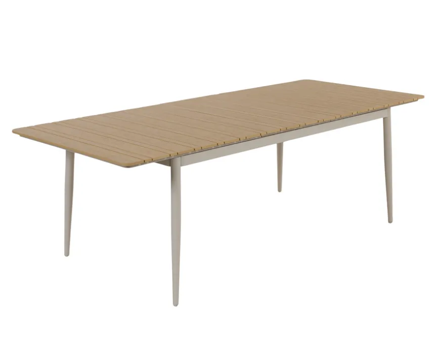 Malmø Sonja Havemøbelsæt - 100x180/235 cm - Gråhvid