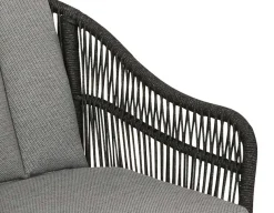 Malmø Svala Havemøbelsæt - 100x180/235 cm - Mørkegrå