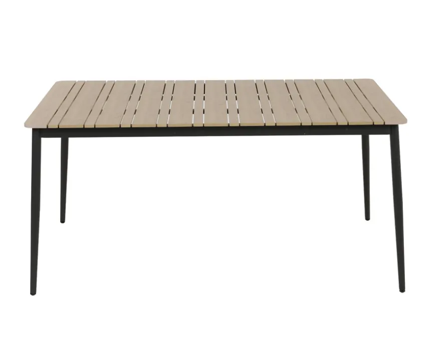 Malmø Svala Havemøbelsæt - 100x160 cm - Mørkegrå