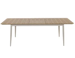 Malmø Svala Havemøbelsæt - 100x180/235 cm - Gråhvid