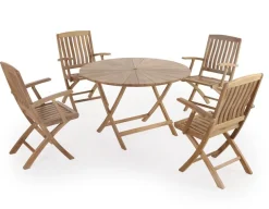 Matahari 120 Mia m/armlæn Teak Havemøbelsæt