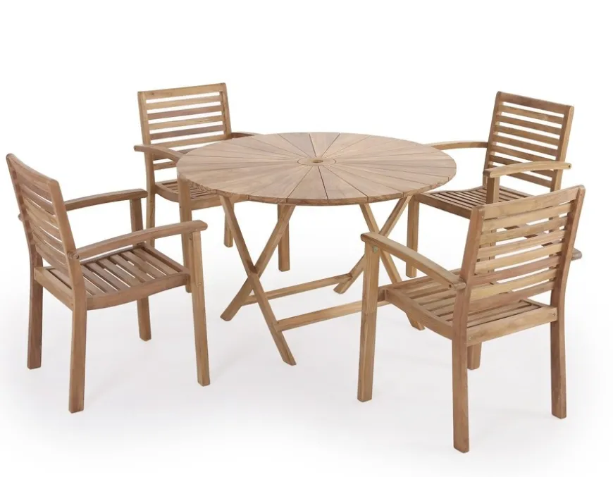 Matahari 120 Pala Teak Havemøbelsæt