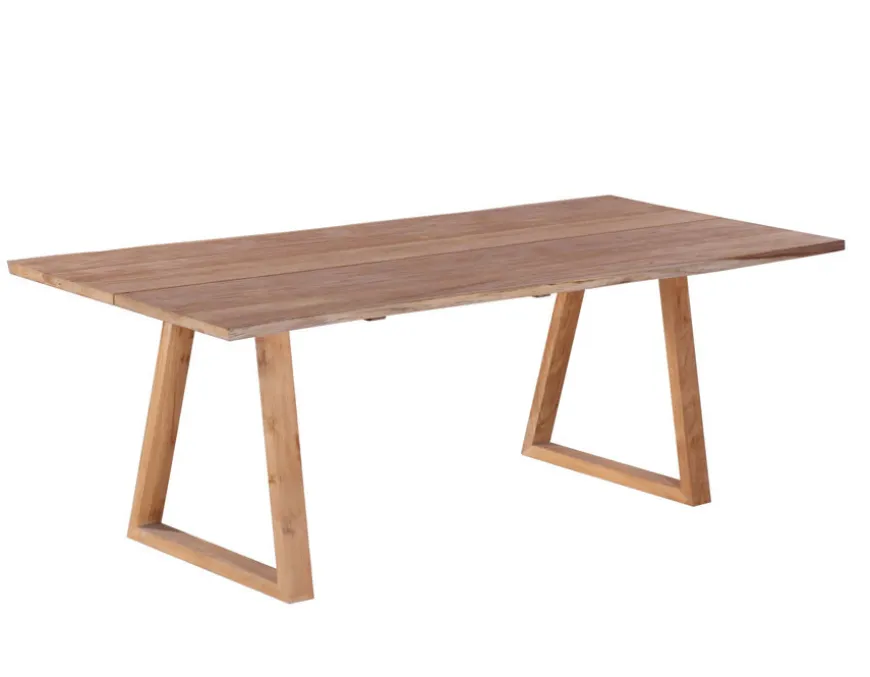 Maxi Plankebord 100x240 cm - m/bordben i teak - Trapez