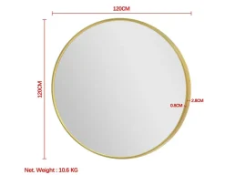 Merkur Rundt Spejl - Ø: 120 cm