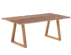 Mika Plankebord 90x200 cm - m/bordben i teak - Trapez