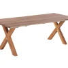 Mona Plankebord 100x240 cm - m/bordben i teak - Kryds
