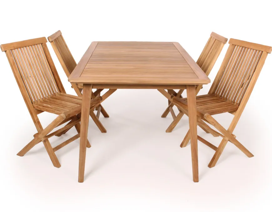 Murcia Kiel Teak Havemøbelsæt - 90x150 cm