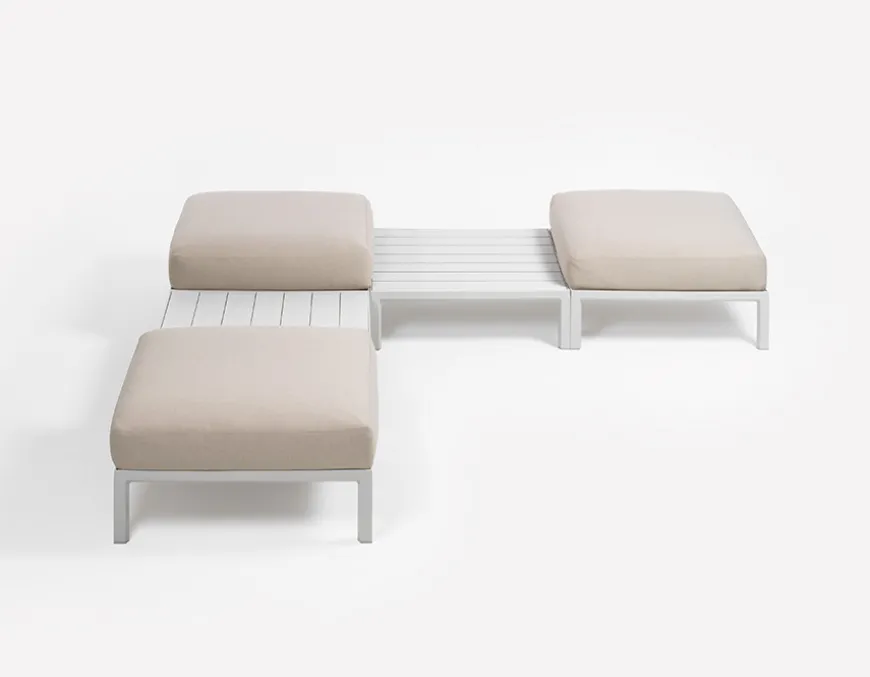 Nardi Maximo Loungebord 80x80 cm - Sand