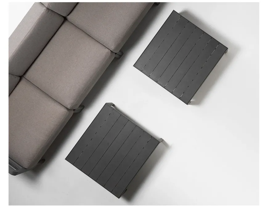 Nardi Maximo Loungebord 80x80 cm - Antracit