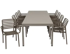 Nardi Rio Doga Havemøbelsæt 210-280cm - Latte/Tabacco