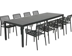Nardi Rio Doga Havemøbelsæt 210-280cm - Antracit