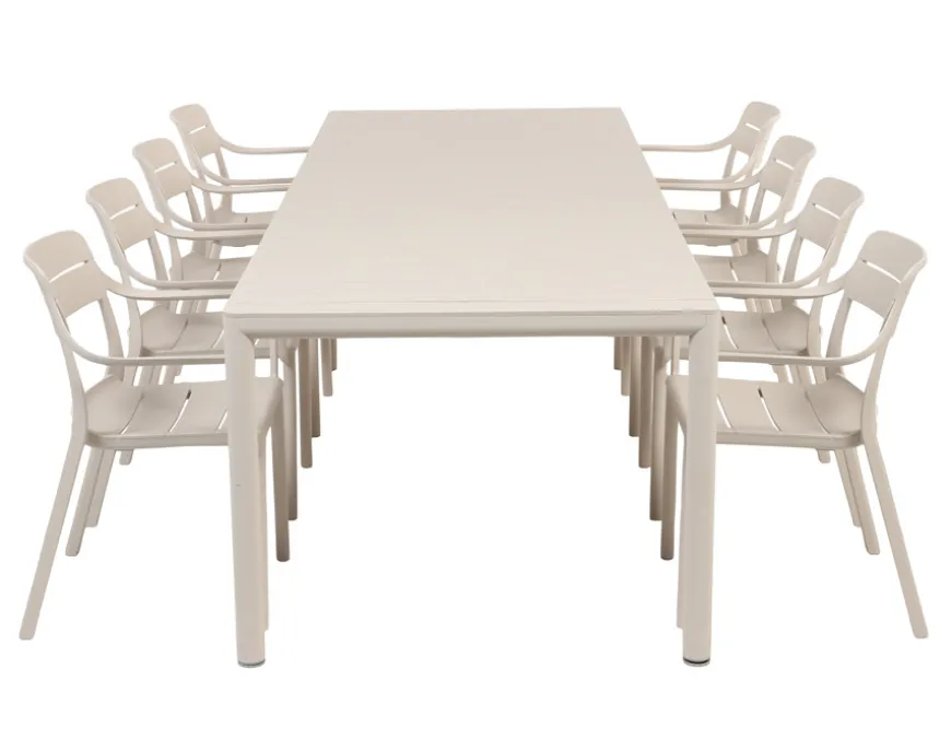 Nardi Tevere Cassia Havemøbelsæt 210-275cm - Sand