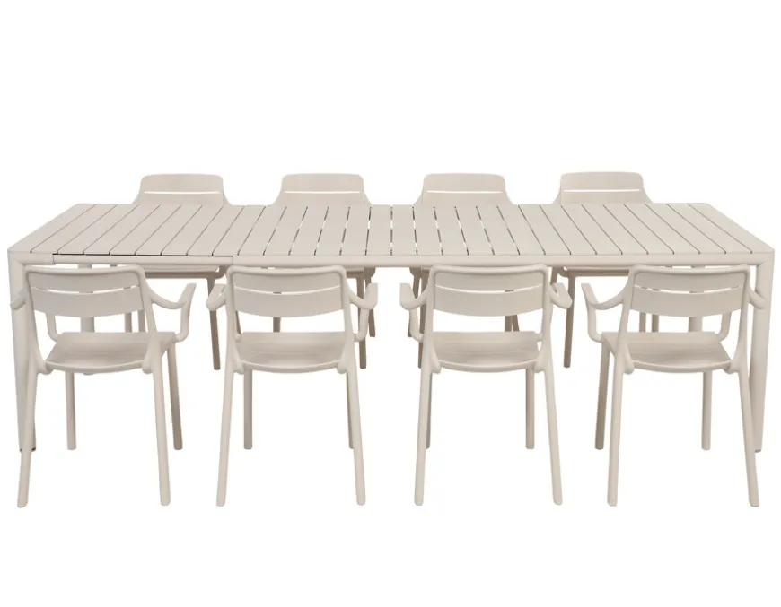 Nardi Tevere Cassia Havemøbelsæt 210-275cm - Sand