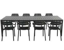 Nardi Tevere Cassia Havemøbelsæt 210-275cm - Antracit