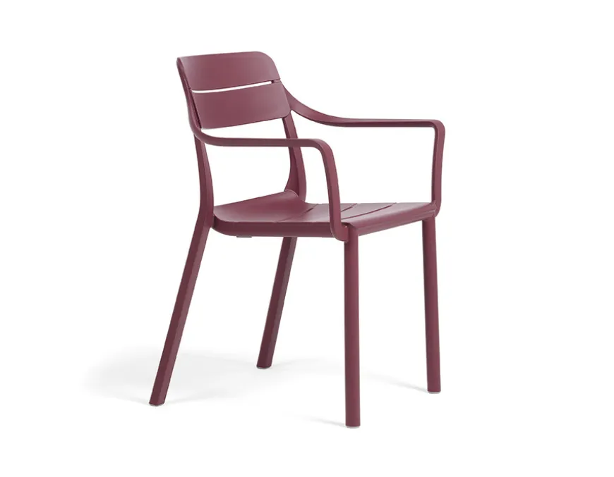Nardi Tevere Cassia Havemøbelsæt 147-211cm - Sand/Borgogna