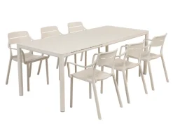 Nardi Tevere Cassia Havemøbelsæt 147-211cm - Sand